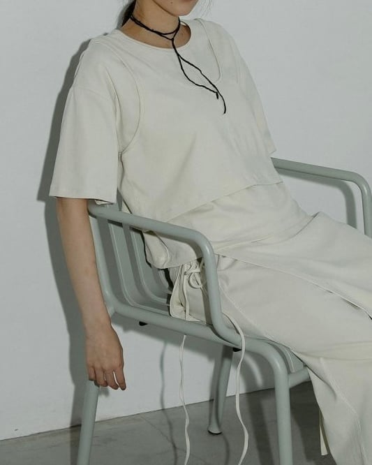 anuke】Silkcord x Pearl Necklace | Selectshop s