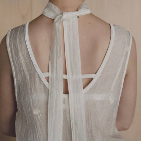 【anuke】Embroidery Sleeveless Onepiece