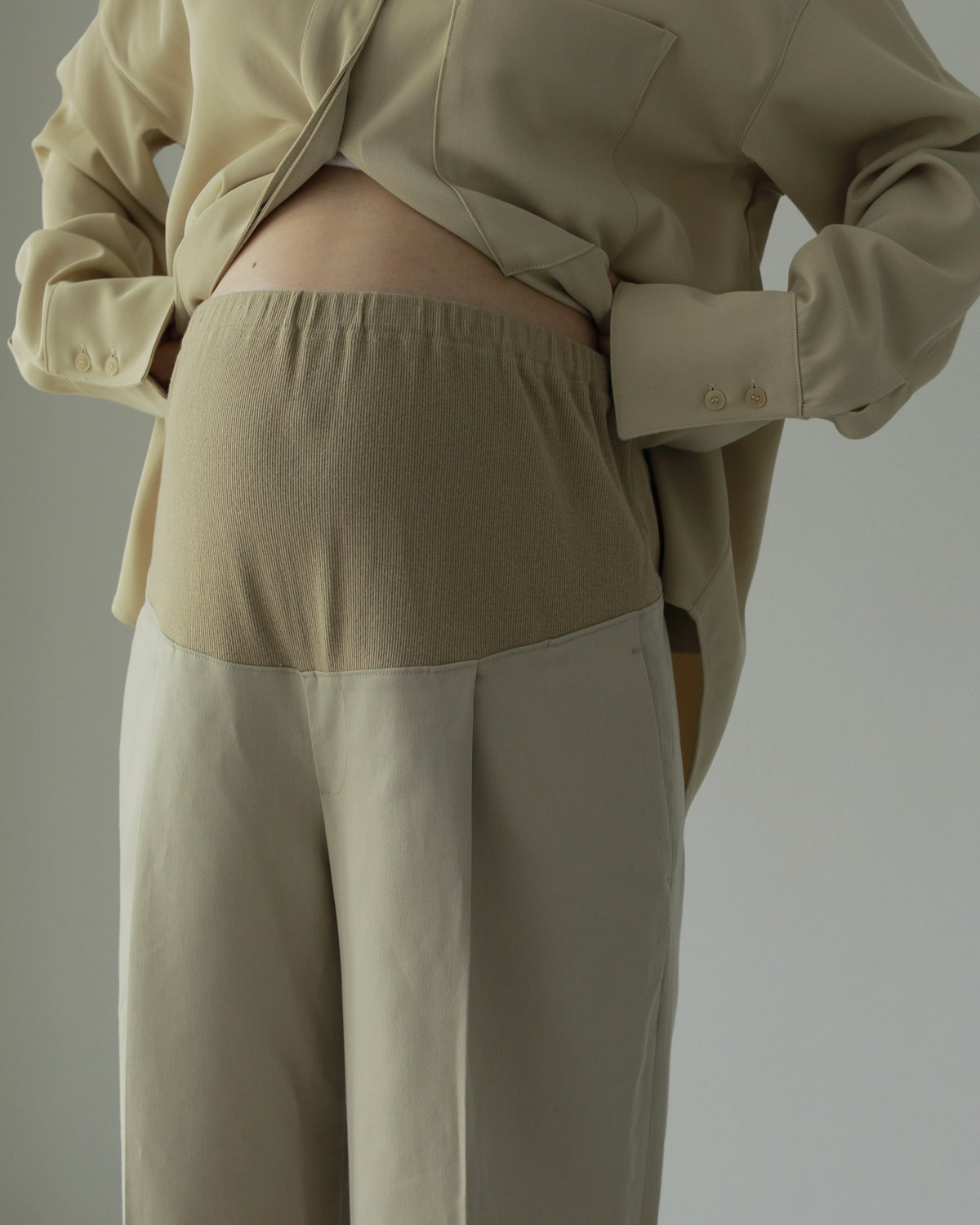 anuke reha マタニティパンツ　38 anuke】Reha.Tuck Wide Pants(マタニティ) | Selectshop