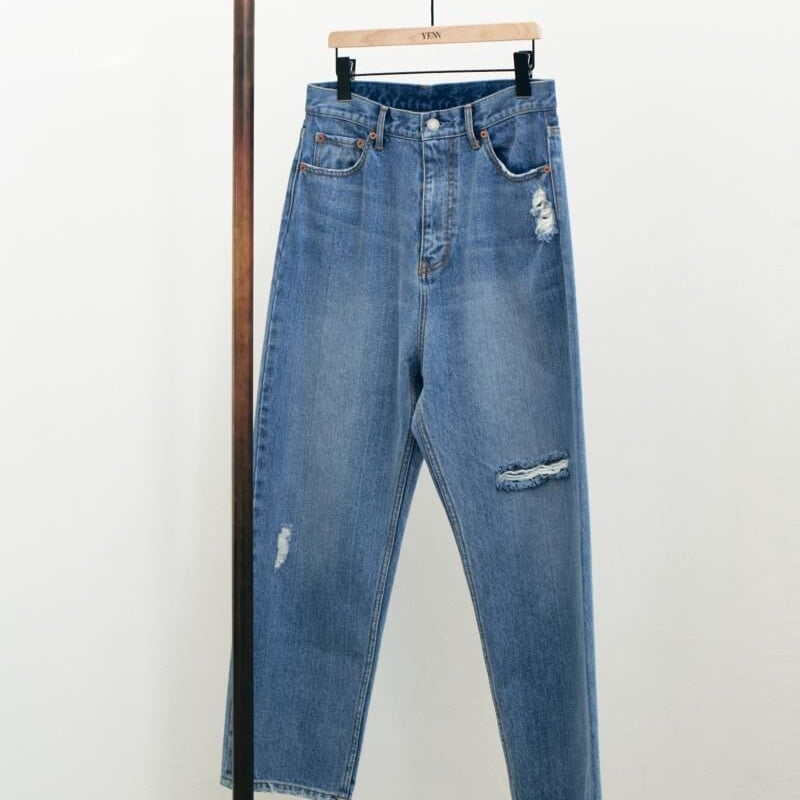 YENN】DAMAGED DENIM PANTS | Selectshop shooby d...