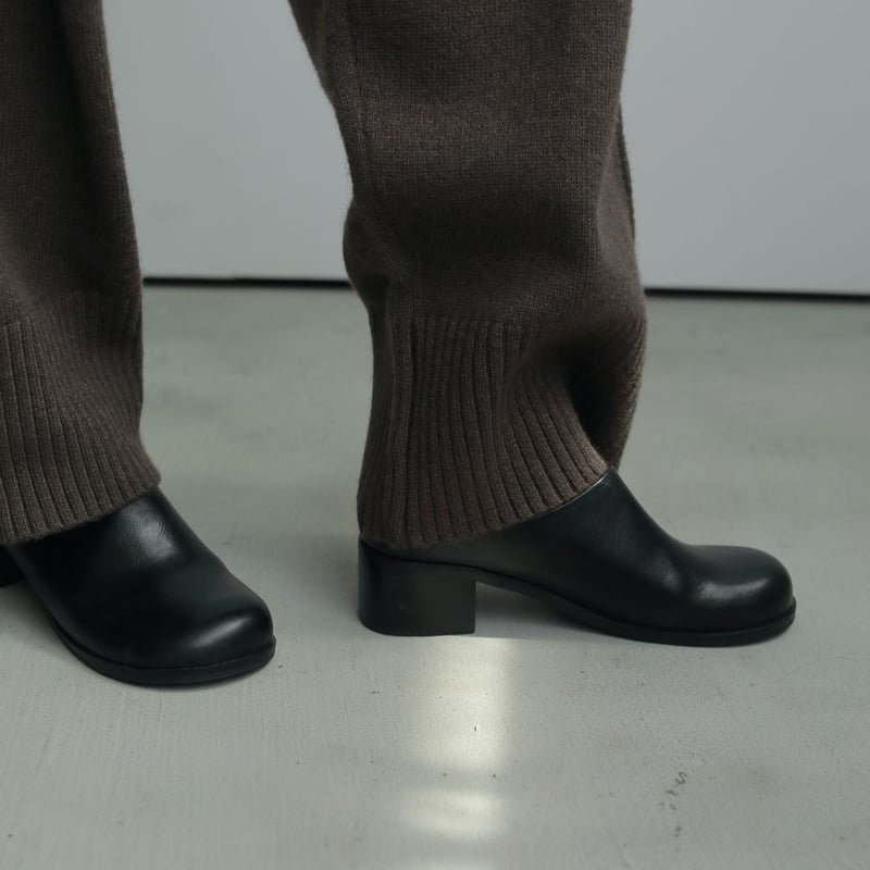 [美品]anuke Ecoleather Heel Slip-ons 36 anuke】 Ecoleather Heel Slip-ons | Selectshop s