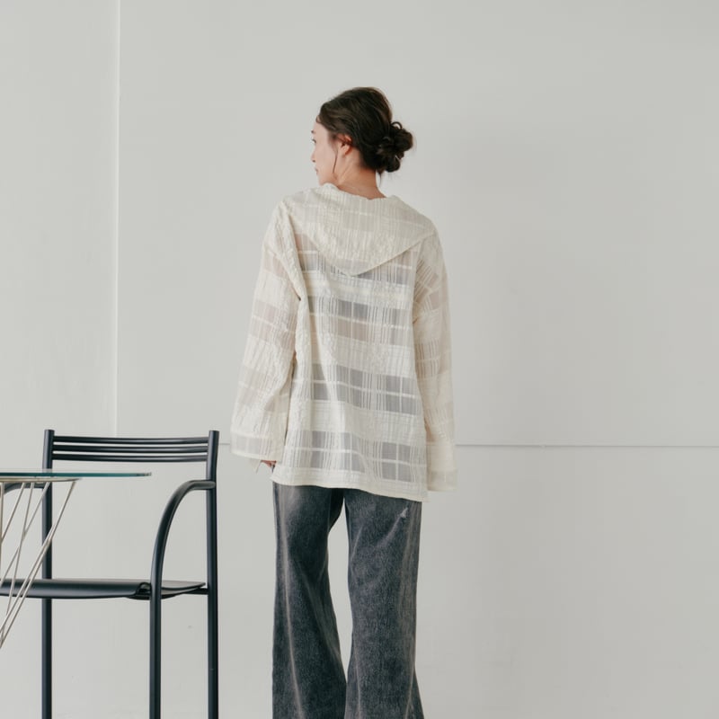 Hella】sheer check blouse | Selectshop shooby d