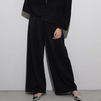 【CYAN TOKYO】  クロスタックワッフルワイドパンツ