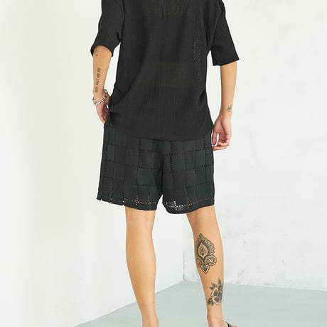 【YENN】　LACE BERMUDA PT