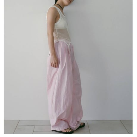 【anuke】 Volumetuck Cocoon Pants