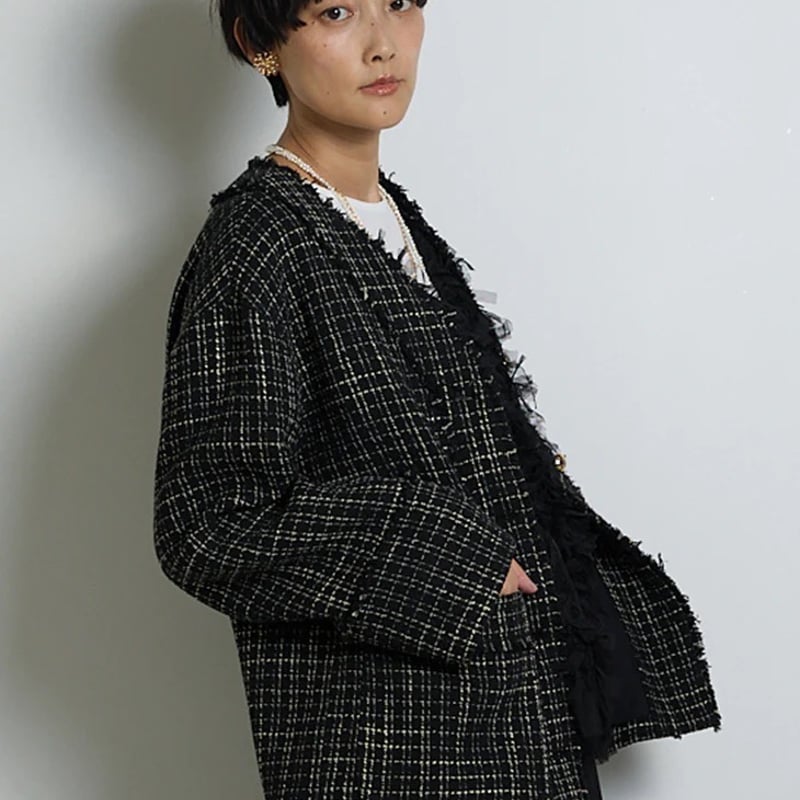 ✳︎CADUNE ツイードジャケット　超美品✳︎ 2025年最新】cadune ツイードジャケットの人気アイテム - メルカリ