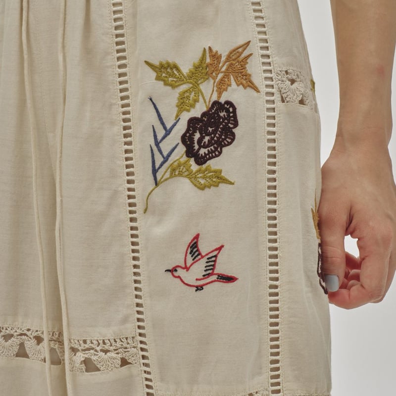 TODAYFUL】Embroidery Patchwork Trousers | Selec