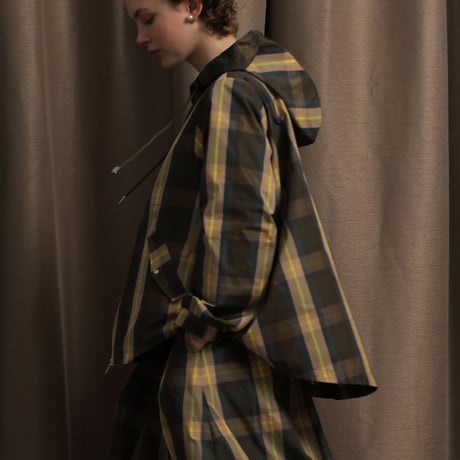 【KELEN】VICKY/CHECK HOODIE JACKET