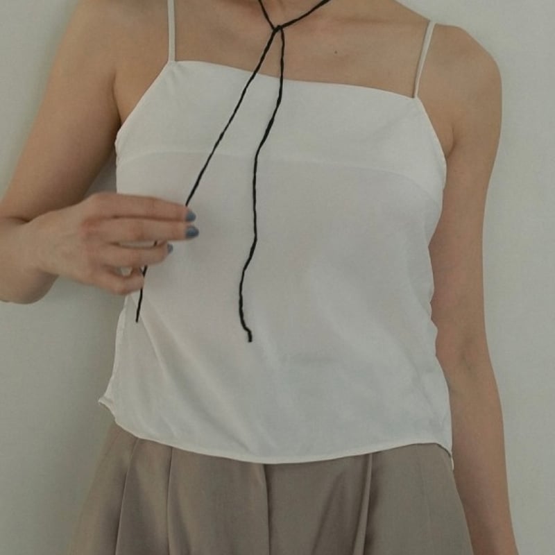 anuke】Silkcord x Pearl Necklace | Selectshop s