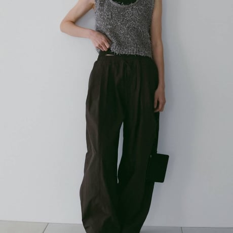 【anuke】 Volumetuck Cocoon Pants
