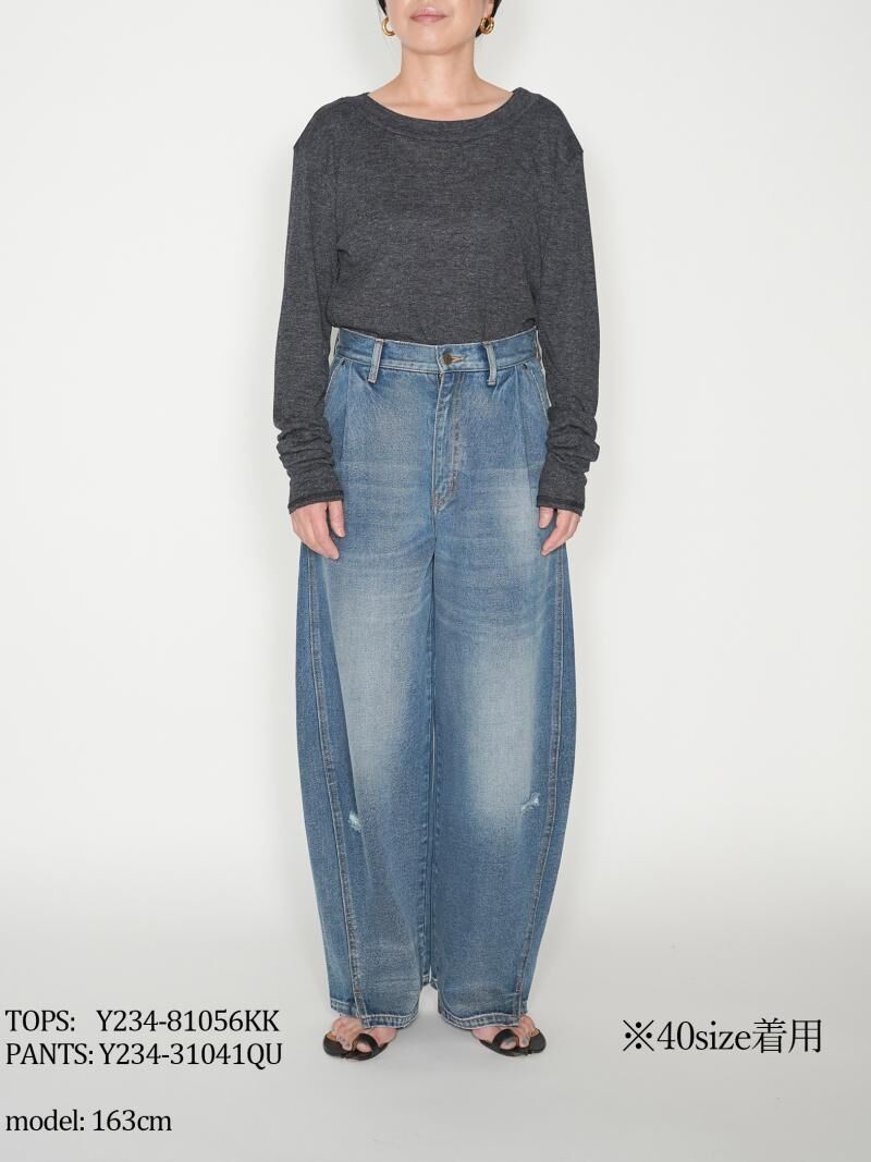 YENN】CURVED SEAM DENIM PT | Selectshop shooby