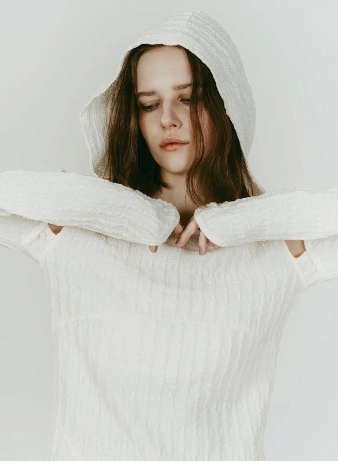 Knuth Marf】 hooded jacquard top | Selectshop s