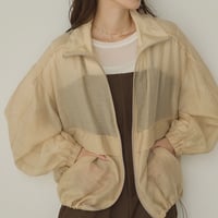Hella】gather stripe top | Selectshop shooby dooby