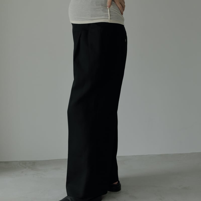 マタニティ anuke / Reha. / Tuck Wide Pants 38 anuke】Reha.Tuck Wide Pants(マタニティ) | Selectshop