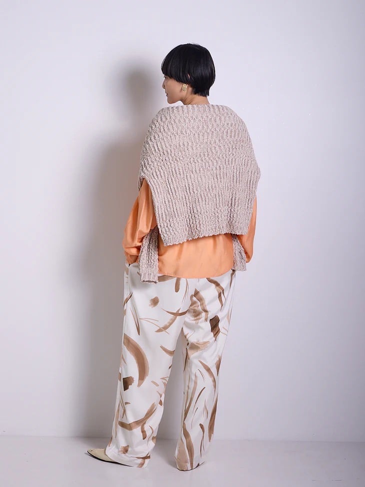 CHIGNON オリエンタルプリントPT CHIGNON】サテンプリントパンツ