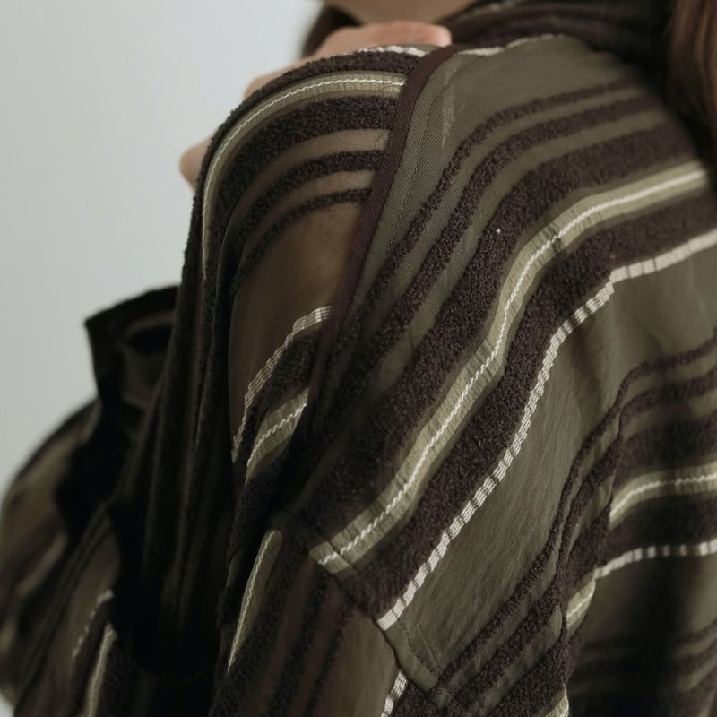 anuke Sheer Stripe Shirts ブラウン ànuke online store（アンヌーク） / Sheer Stripe ShirtsSheer