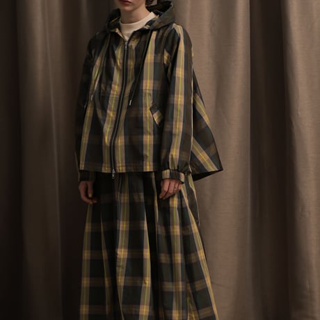 【KELEN】VICKY/CHECK HOODIE JACKET