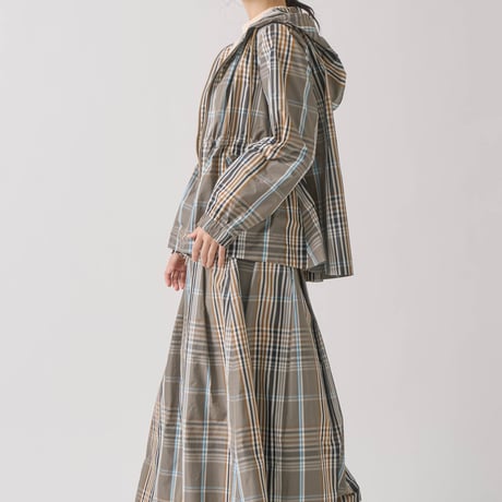 【KELEN】VICKY/CHECK HOODIE JACKET
