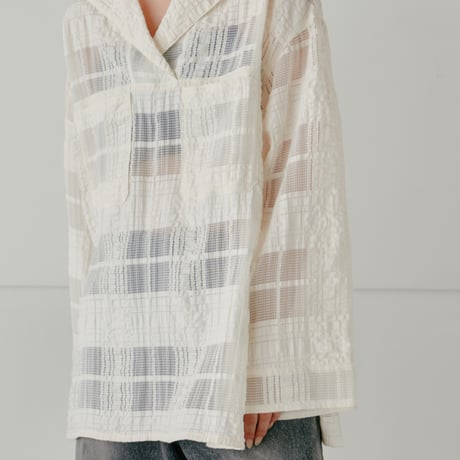 Hella】sheer check blouse | Selectshop shooby d