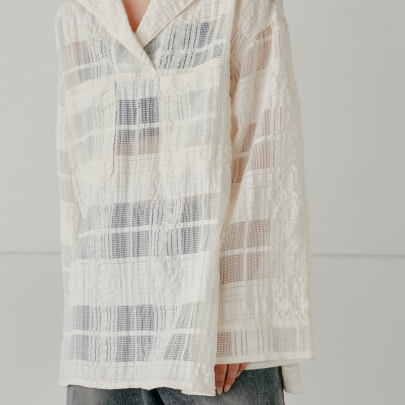Hella】sheer check blouse | Selectshop shooby d