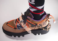 ASTRALBOY 「A.BOY candiru」 Dark beige×Khaki×Purple　28cm