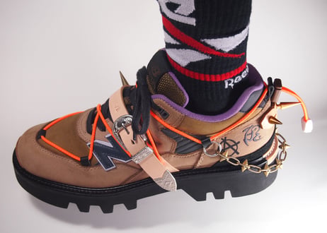 ASTRALBOY 「A.BOY candiru」 Dark beige×Khaki×Purple　28cm
