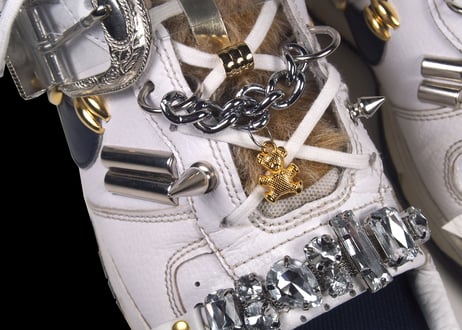 ASTRALBOY 「Little bear sandal」 white×navyblue　25.5cm
