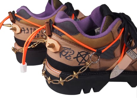 ASTRALBOY 「A.BOY candiru」 Dark beige×Khaki×Purple　28cm