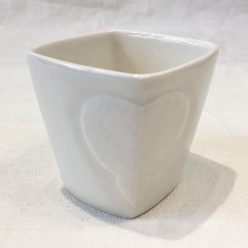 陶人形②　白い帽子　花カゴ　手作り　陶器　作家 陶器人形】teteシリーズ✨お花畑の少女 その他置物 Atelier tête