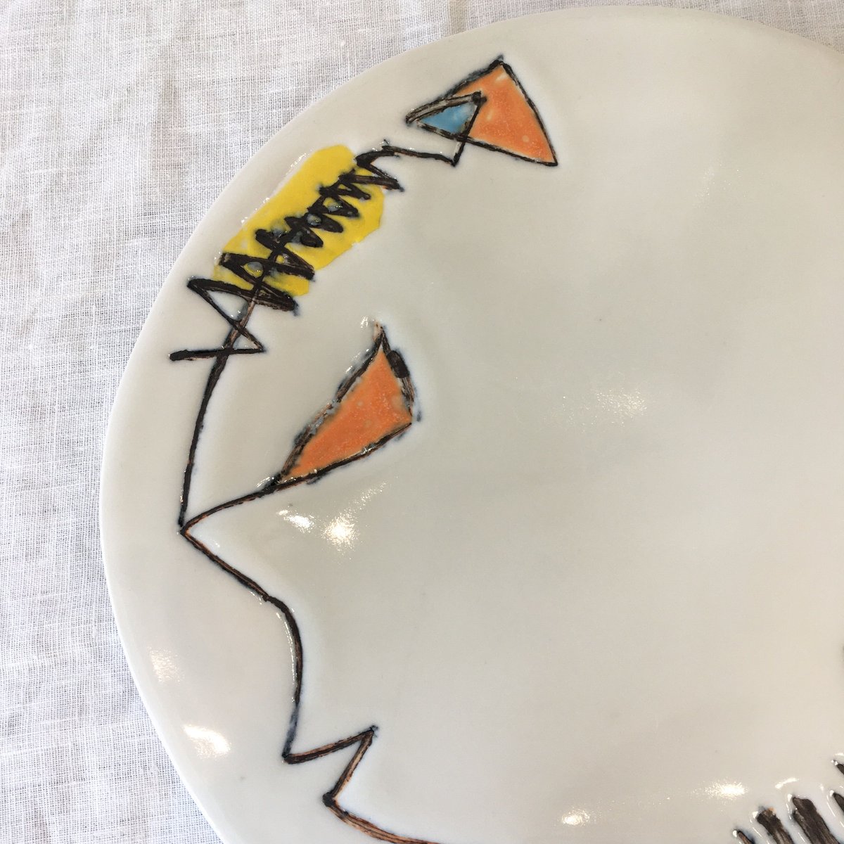 ★作家もの器★吉川裕子★絵柄プレート★大皿★美品★ 吉川千香子】大皿絵皿 | &here kyoto