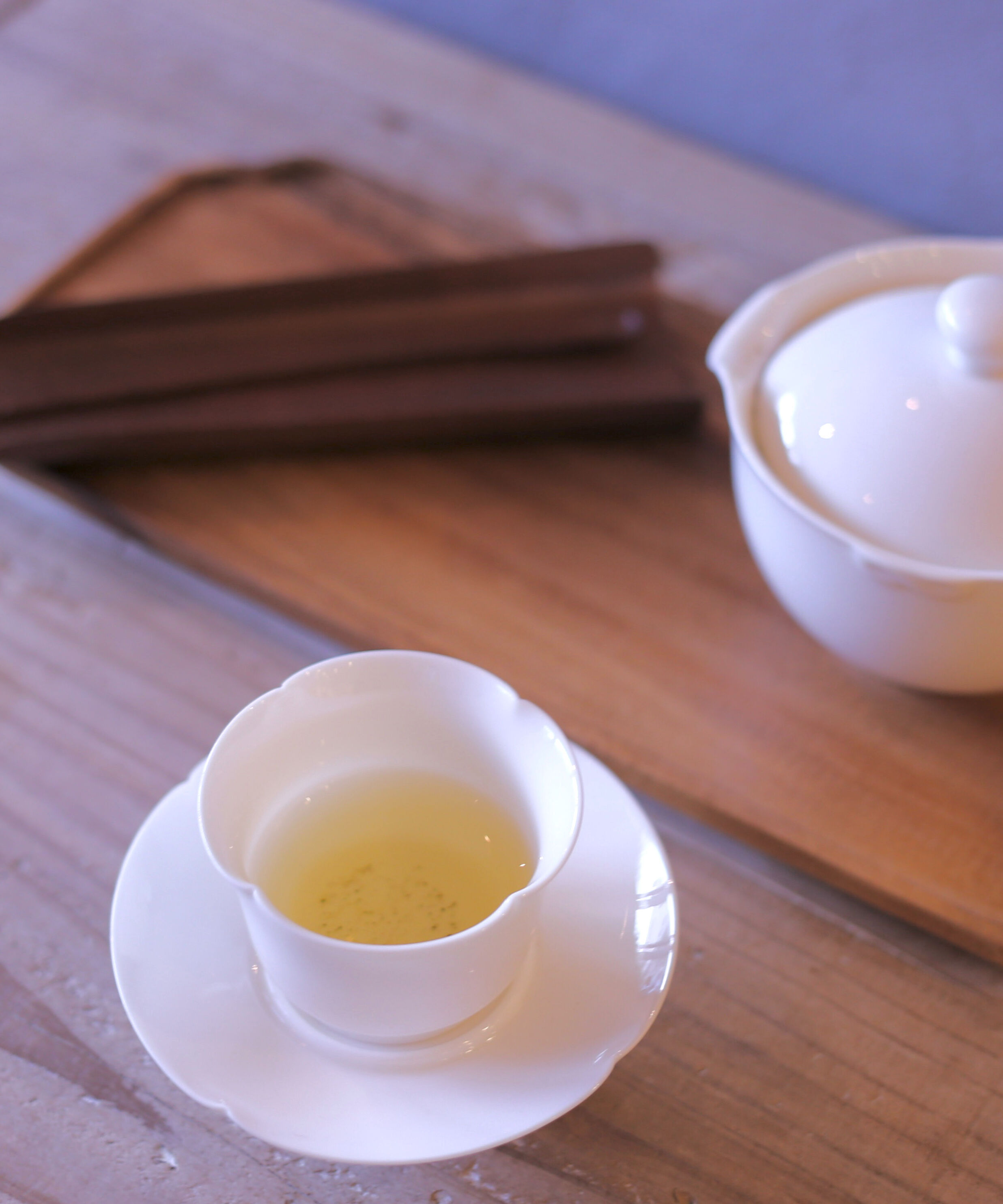 茶托付き花片茶杯［乳白磁］ | ことこ茶店