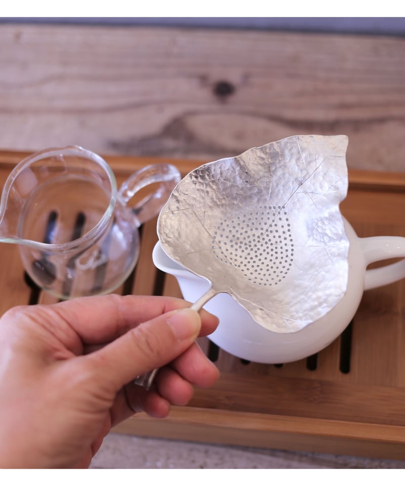 蓮の葉茶漉し［錫製］ | ことこ茶店