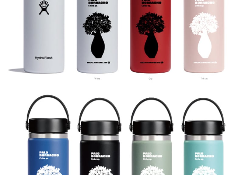 咲くやこの花館×HydroFlask パロボラッチョボトル 16オンス （ホワイト