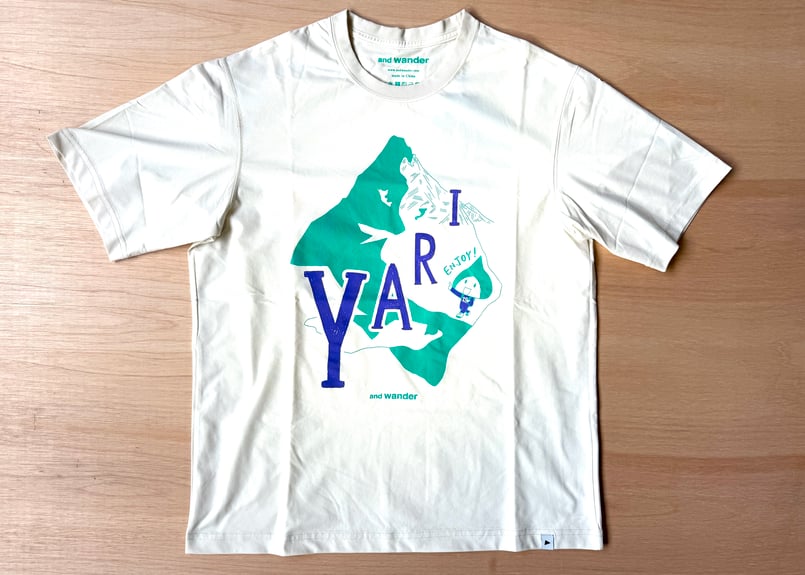 YARI柄】and wander × 鈴木ともこ コラボTシャツ | Yarigatakes