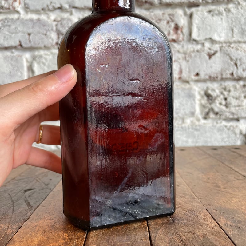 1920's 薬瓶 ブラウンボトル “NEW YORK” | 7miles from the