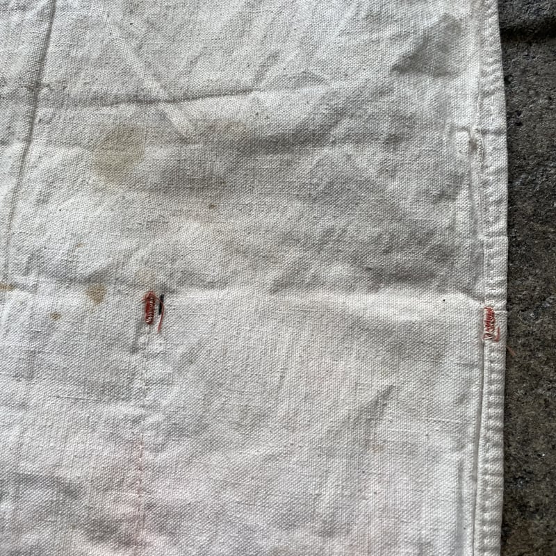 50s ワークエプロン　ニュースペーパー　染み込み 50s ワークエプロン ニュースペーパー 染み込み 50s ワーク