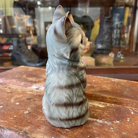 1950’s 陶器製 猫 置物
