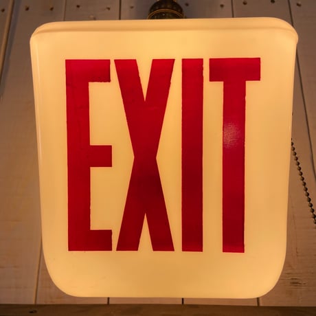 1960’s “EXIT”ランプシェード ※シェードのみ