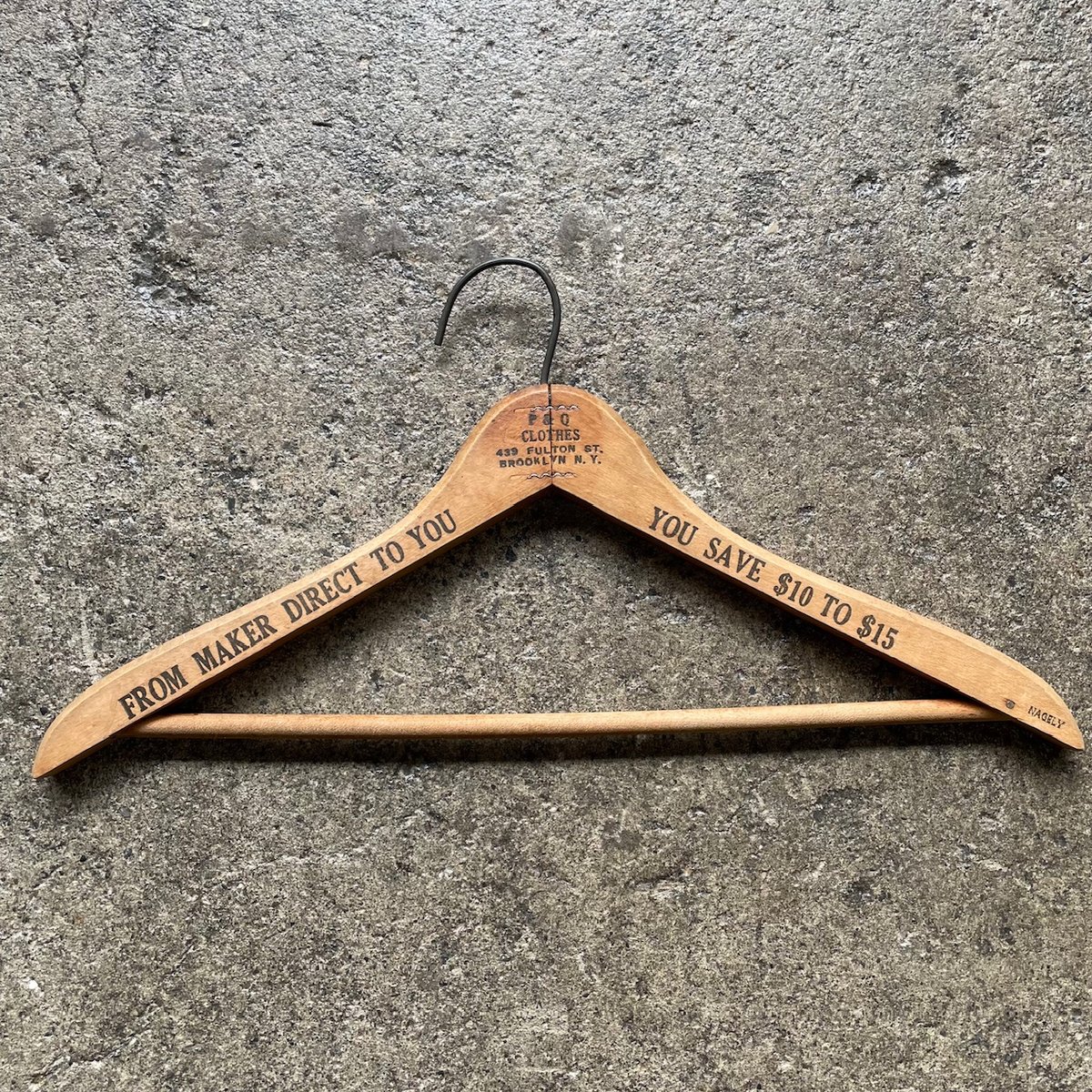 ビンテージハンガー ヴィンテージ U.S.A.木製ウッドハンガー15本セット wood hanger