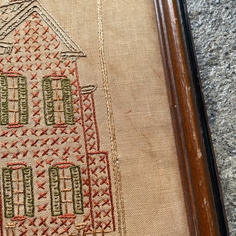 1970’s リンカーンの家 刺繍アート
