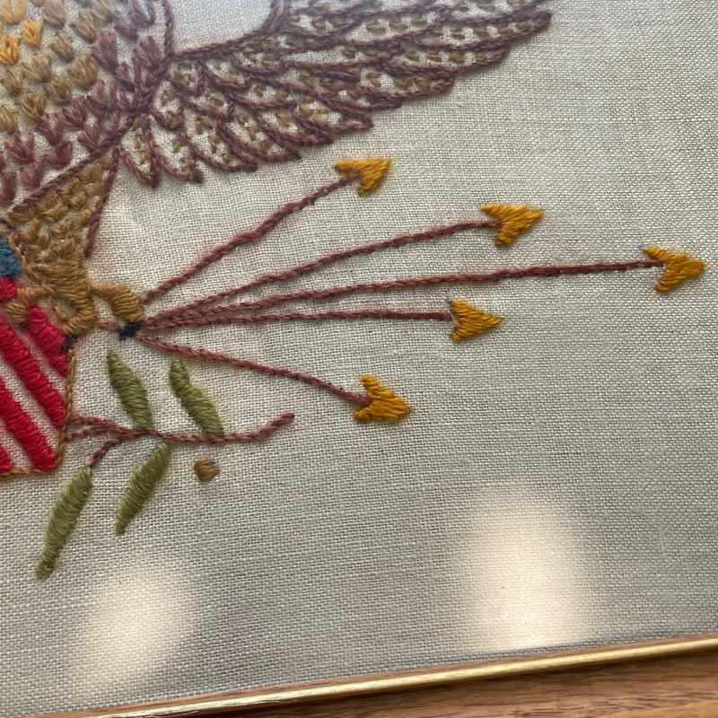 1960's イーグル 刺繍アートフレーム | 7miles from the Dreamland