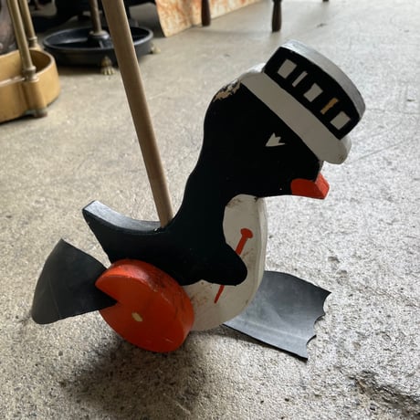 1960’s フォークアート ペンギン プッシュトイ
