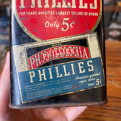 1950’s “BAYUK PHILLIES” タバコ缶
