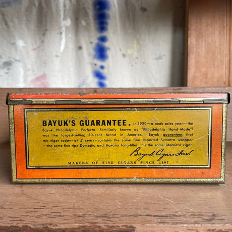 1940’s “BAYUK PHILLIES” タバコ缶