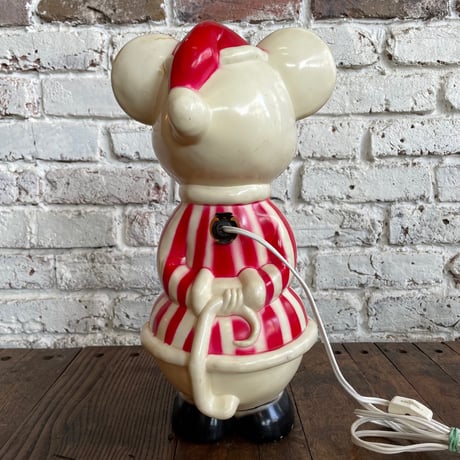 1960’s サンタクロース マウス ランプ H39cm
