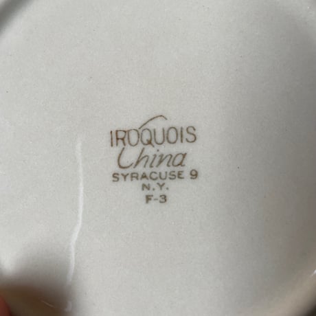 1940’s IROQUOIS China ミニプレート