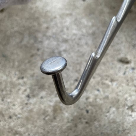 1950s ウォールフック アルミ シルバー ※同型複数点あり