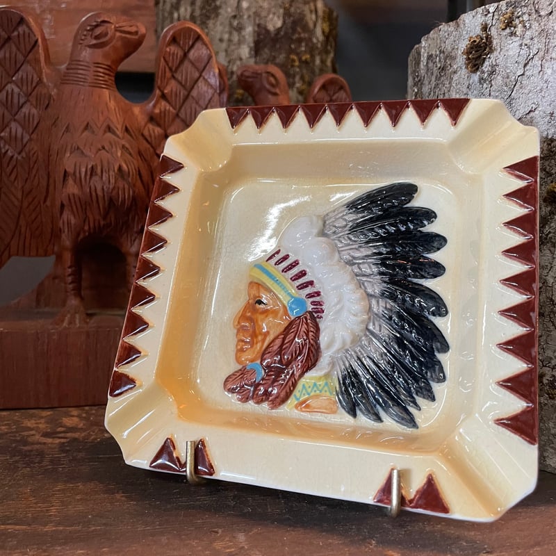 1960's インディアン 陶器製 灰皿 | 7miles from the Dreamland