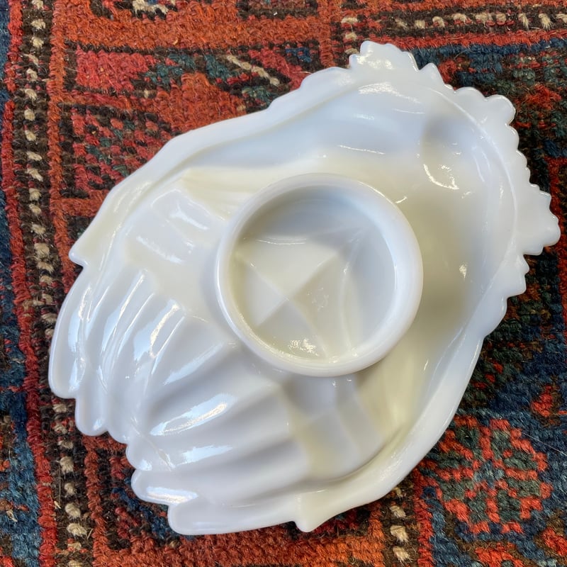 Westmoreland ウエストモアランド ハンドトレイ　3個セット レア ウェストモアランド社 ビンテージ ミルクガラス ハンド トレイ ☆刻印