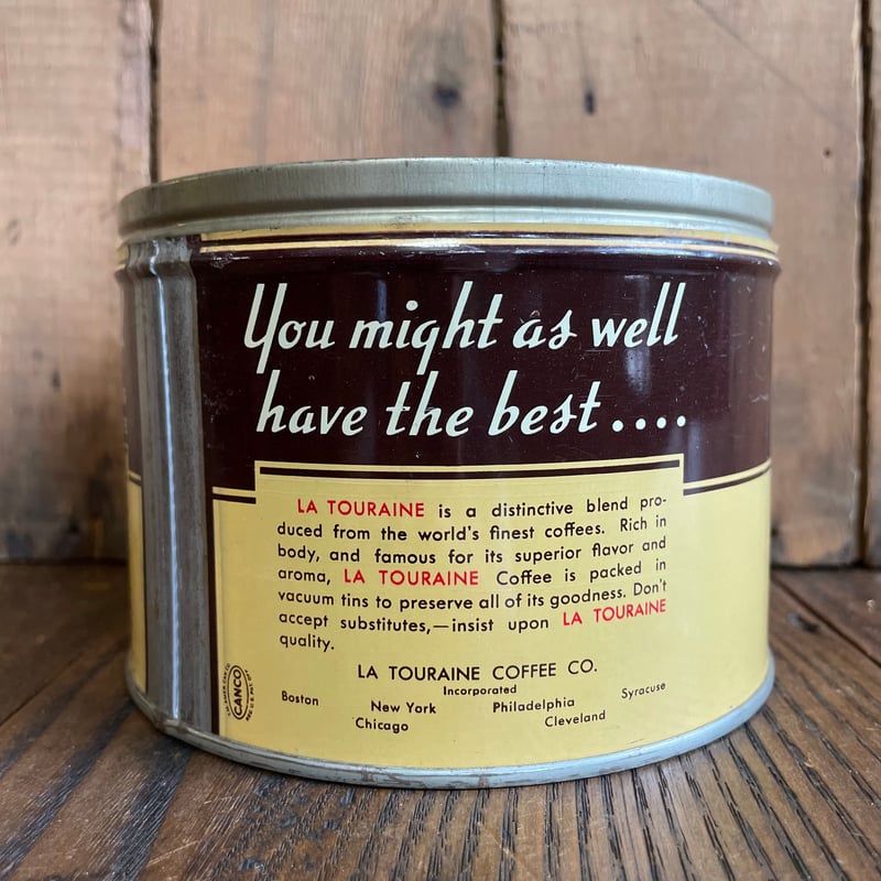 1950's “La Touraine Coffee” コーヒー缶 | 7miles from